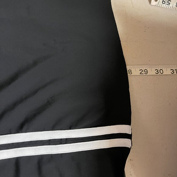 🏁 Lysse New York Black Contrast Stripe Tunic Top (Size M) - Picture 8 of 9